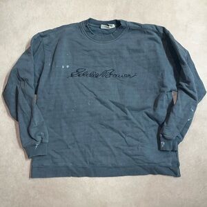 Vintage Eddie Bauer Charcoal Thrashed Crewneck Sweatshirt